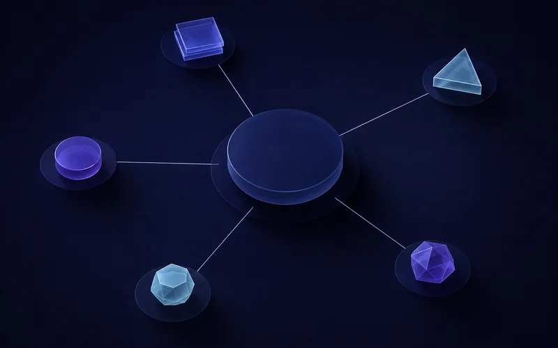 Diagram of five cost-driver factors converging on a single figure