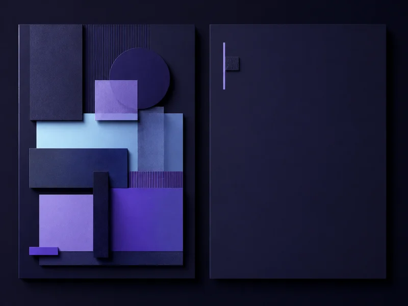 Two contrasting page representations, one dense with content and one nearly empty
