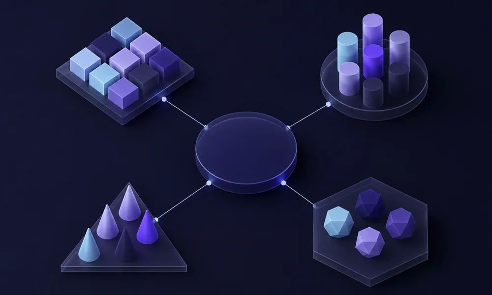 Diagram of a central brand entity linked to its people, services, products and location